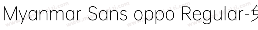 Myanmar Sans oppo Regular字体转换